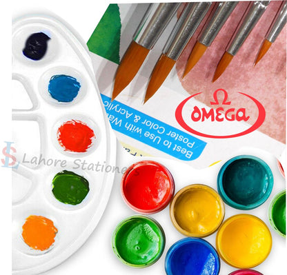 Omega Artist Round Tip Brush Set of 6 Pcs