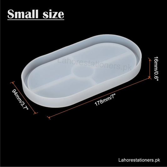 Oval Trinket Tray Silicone Mold For Plaster of Paris, Resin & DIY Crafts