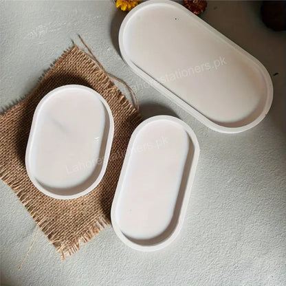 Oval Trinket Tray Silicone Mold For Plaster of Paris, Resin & DIY Crafts