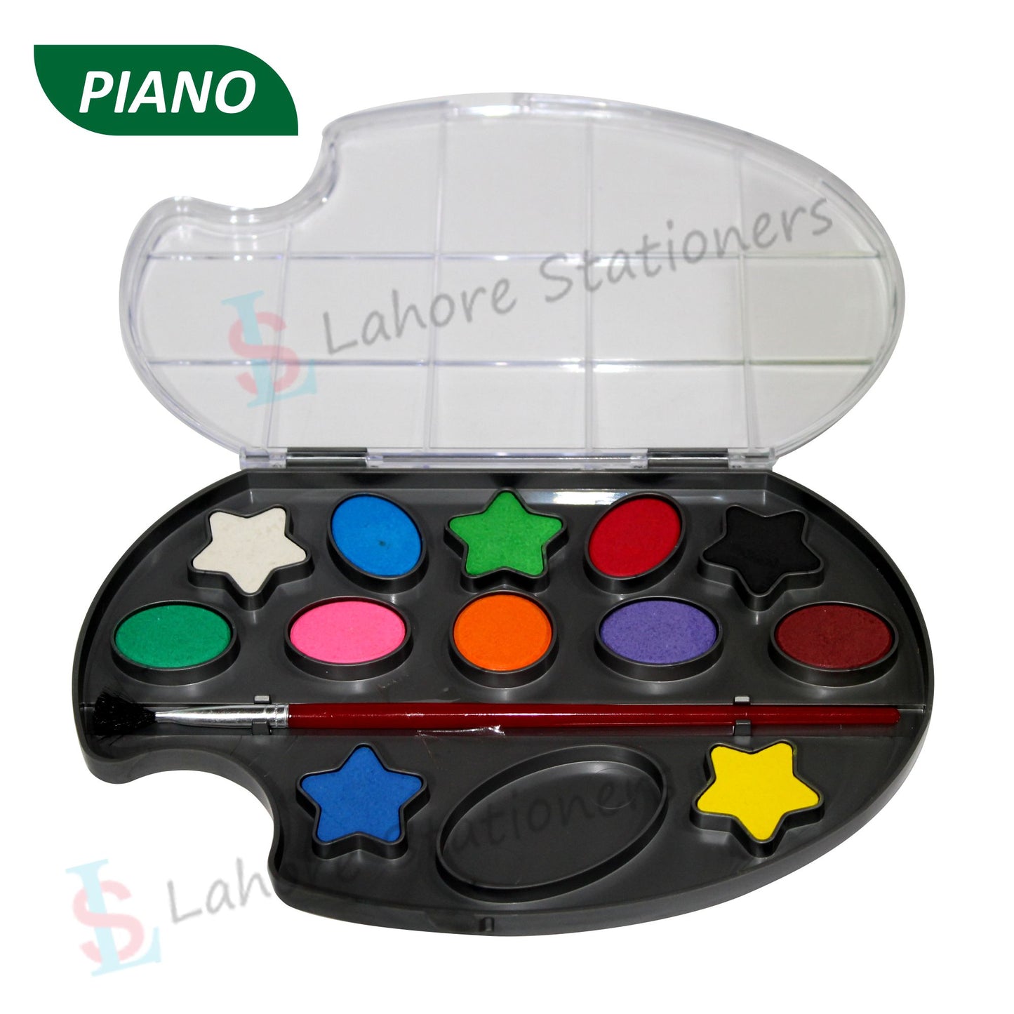 Piano Water Colors12 Different Shapes Color With Brush