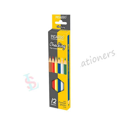 Picasso checking 2Color pencils 2 in 1Color 12 Pcs
