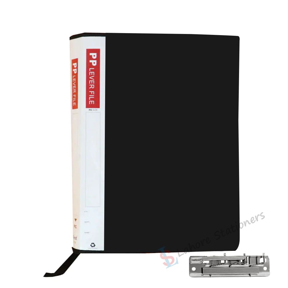 PP Lever Clip Zip File Document Organizer