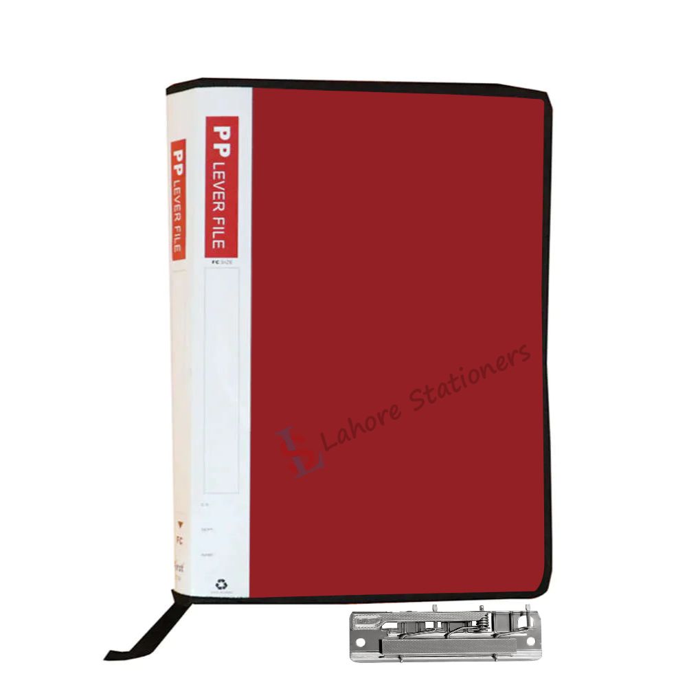 PP Lever Clip Zip File Document Organizer