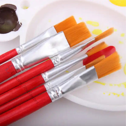 Artist Brushes Pack of 12 Different Sizes Flat Brush