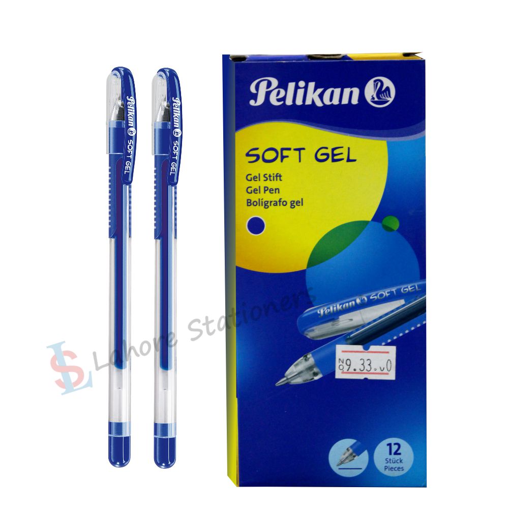 Pelikan Soft Gel Pen Box of 12 Pieces Blue Gel Pen In Box