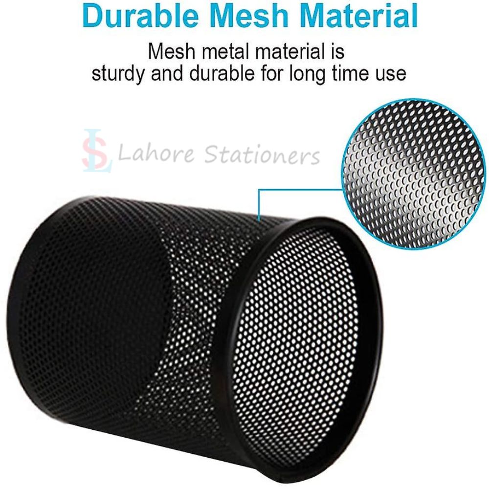 Metal Mesh Pen Holder Table Desk Organizer Pen Jar