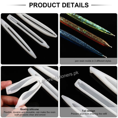 Pen Silicone Mold Hexagon Shapes