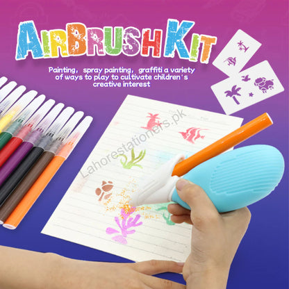 Airbrush Kit for Kids Creative Spray Painting Set