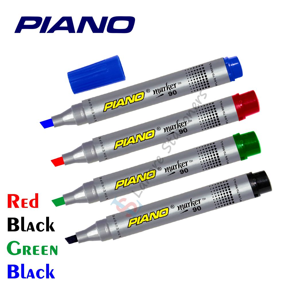 Piano Permanent Marker (Chisel Tip-Round Tip)