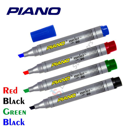 Piano Permanent Marker (Chisel Tip-Round Tip)