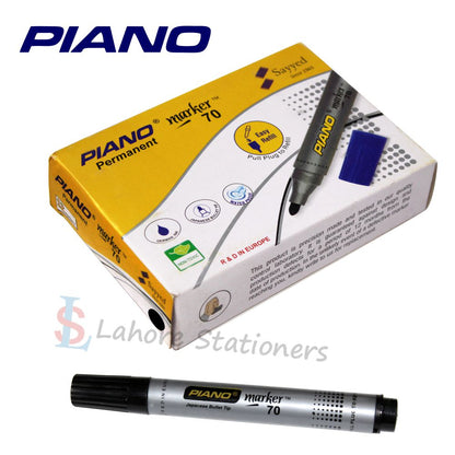 Piano Permanent Marker (Chisel Tip-Round Tip)