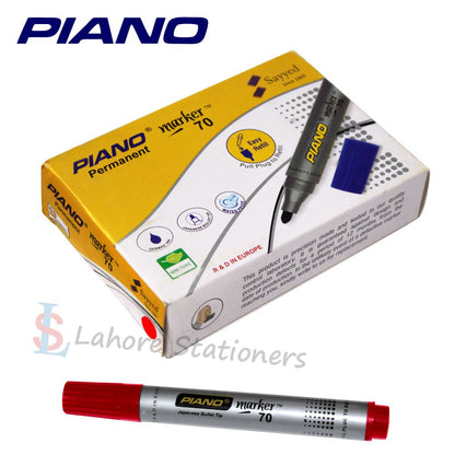 Piano Permanent Marker (Chisel Tip-Round Tip)