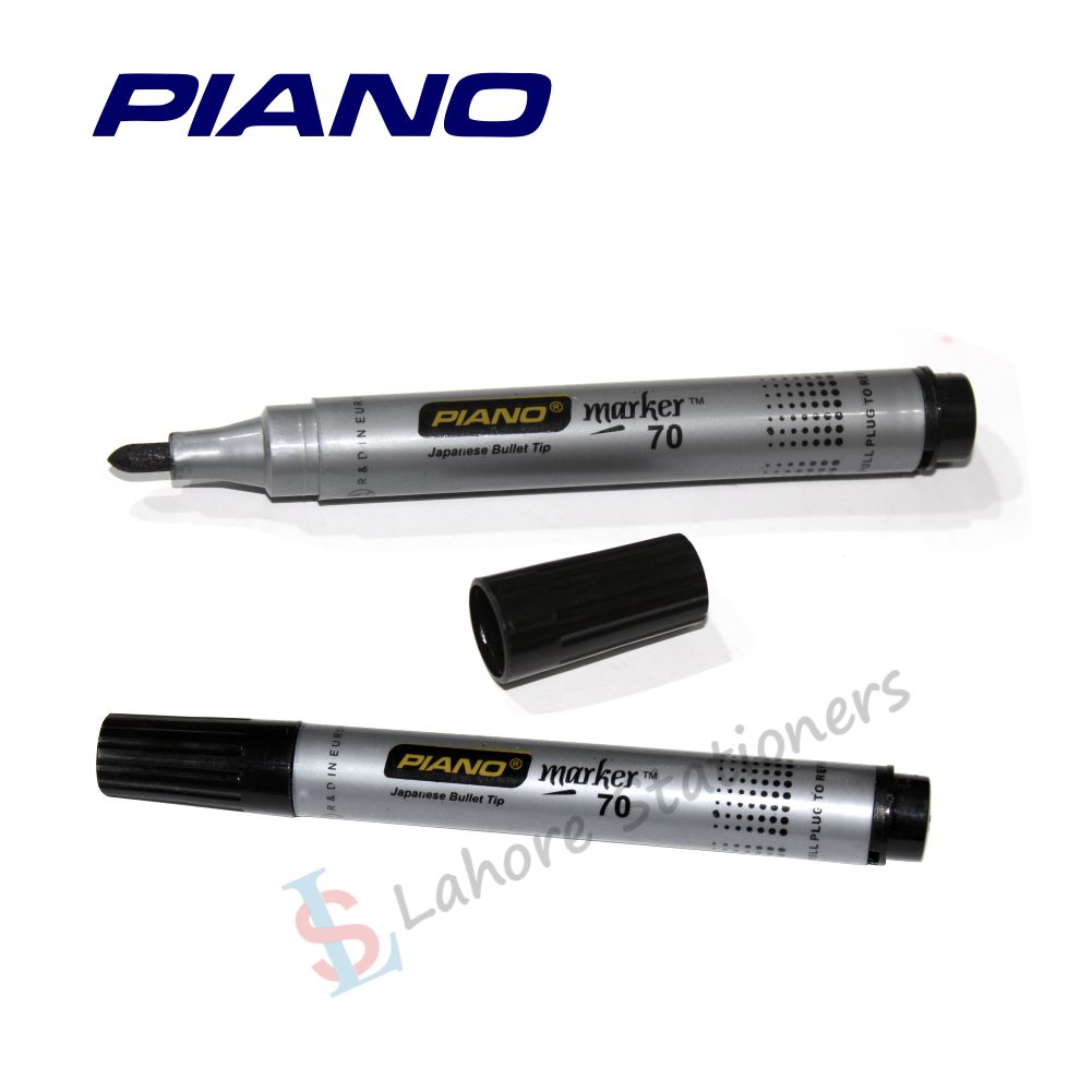 Piano Permanent Marker (Chisel Tip-Round Tip)