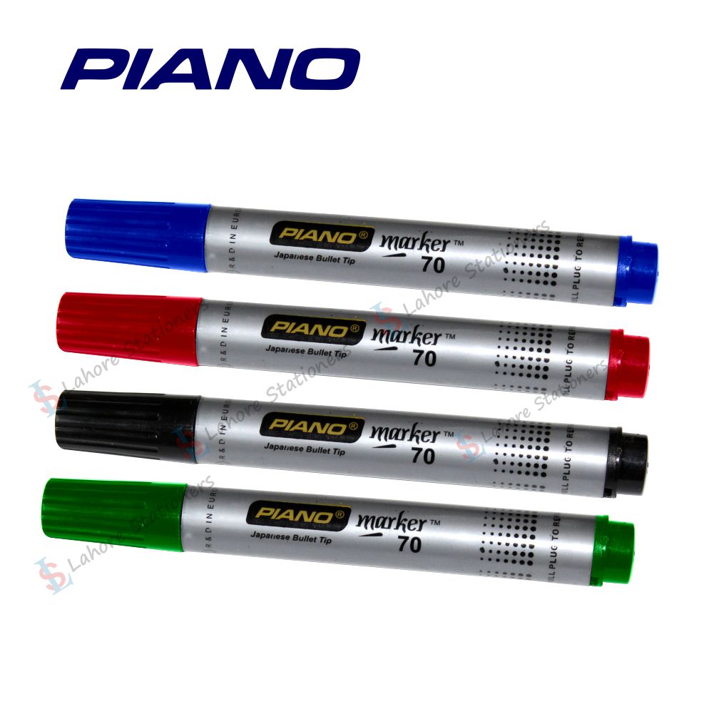 Piano Permanent Marker (Chisel Tip-Round Tip)