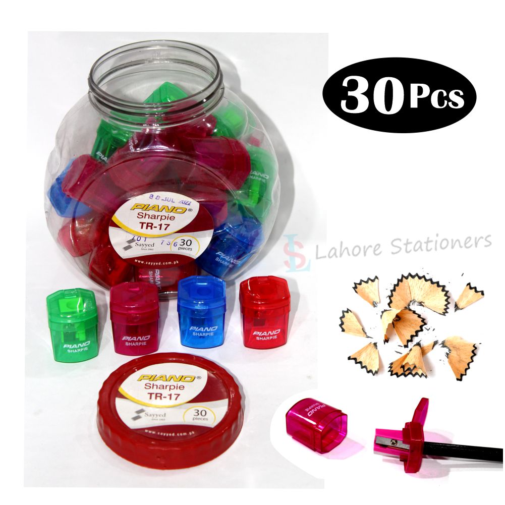 Piano Sharpener Jar (Art No-TR-17) 30 Pcs Luxury Stylish Design Sharpener