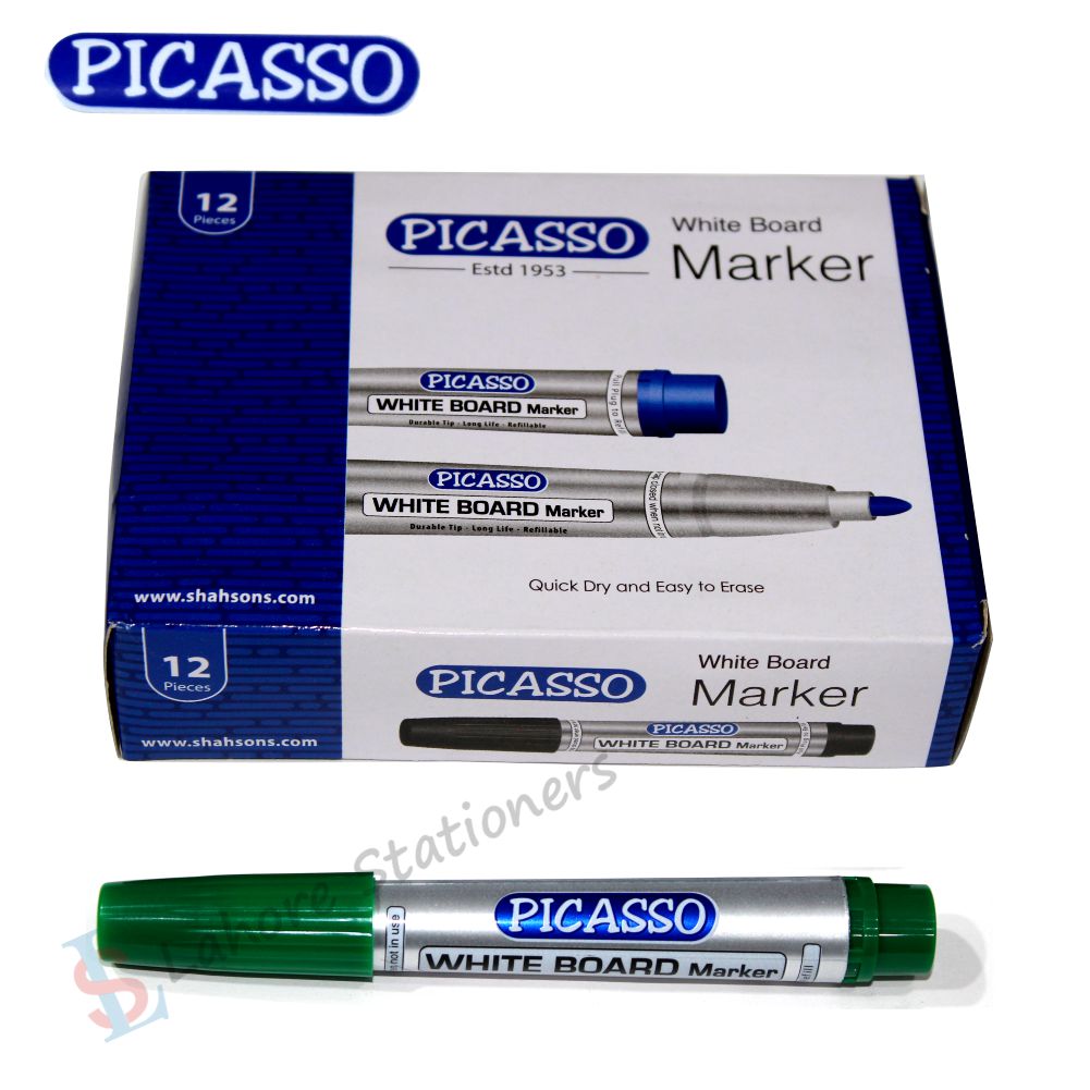 Picasso White Board Erasable Marker Round Tip Refillable Markers