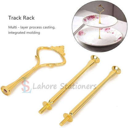 Cake Plate Stands Tier Plate Handle 3 Pcs Set