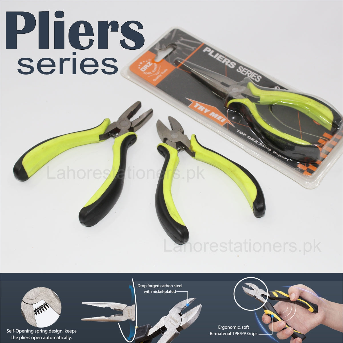 Mini Long Nose Pliers for Jewelry Making Precision Wire Cutter with Spring DIY Craft Tool