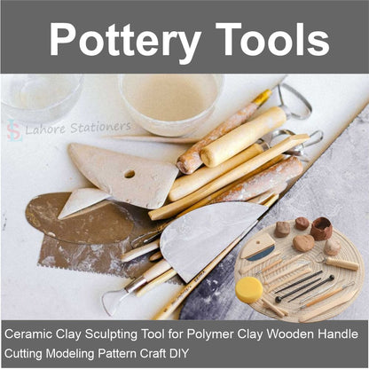 Keep Smiling Pottery Tool Kit For Clay Artist Set 8 Pcs Different Shape