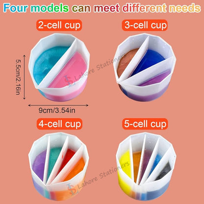 Pouring Color Mixing Cup Silicone Mold for Acrylic Paint & Epoxy Resin