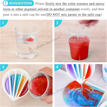 Pouring Color Mixing Cup Silicone Mold for Acrylic Paint & Epoxy Resin