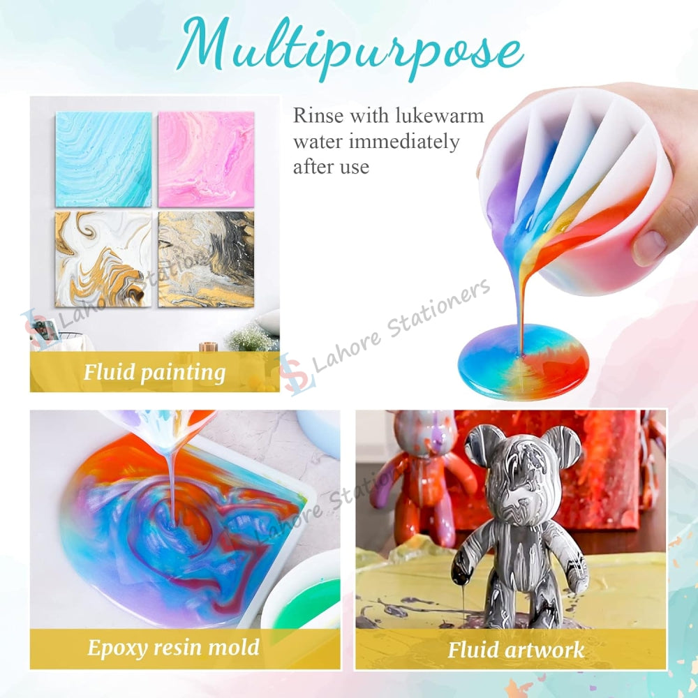 Pouring Color Mixing Cup Silicone Mold for Acrylic Paint & Epoxy Resin