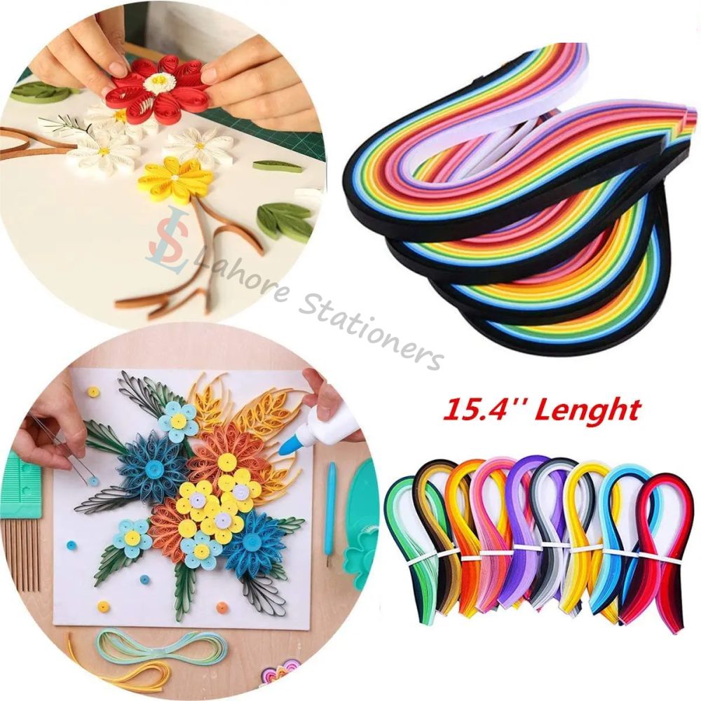 Quilling Paper Mixed Colour DIY CRAFT Different Colors Collection Pack