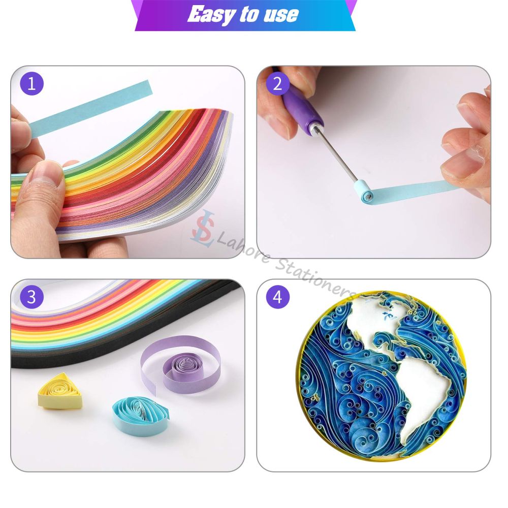 Quilling Paper Mixed Colour DIY CRAFT Different Colors Collection Pack