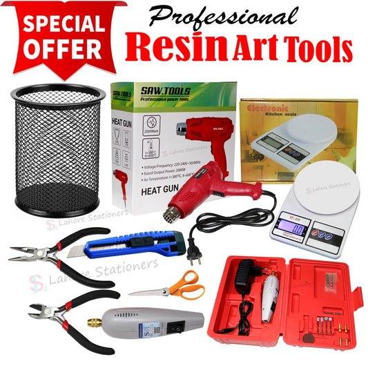 Resin Art Tools Set Heat Gun, Weight Machine, Electric Buff & Drill Machine Deal 1