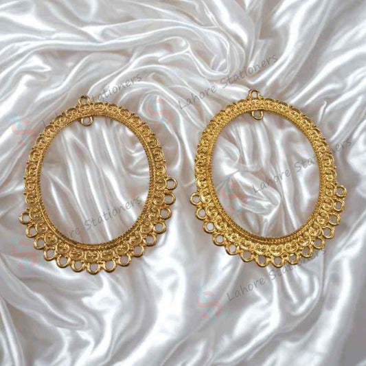 Imported Resin Jhumka Base Oval Shaped Pair