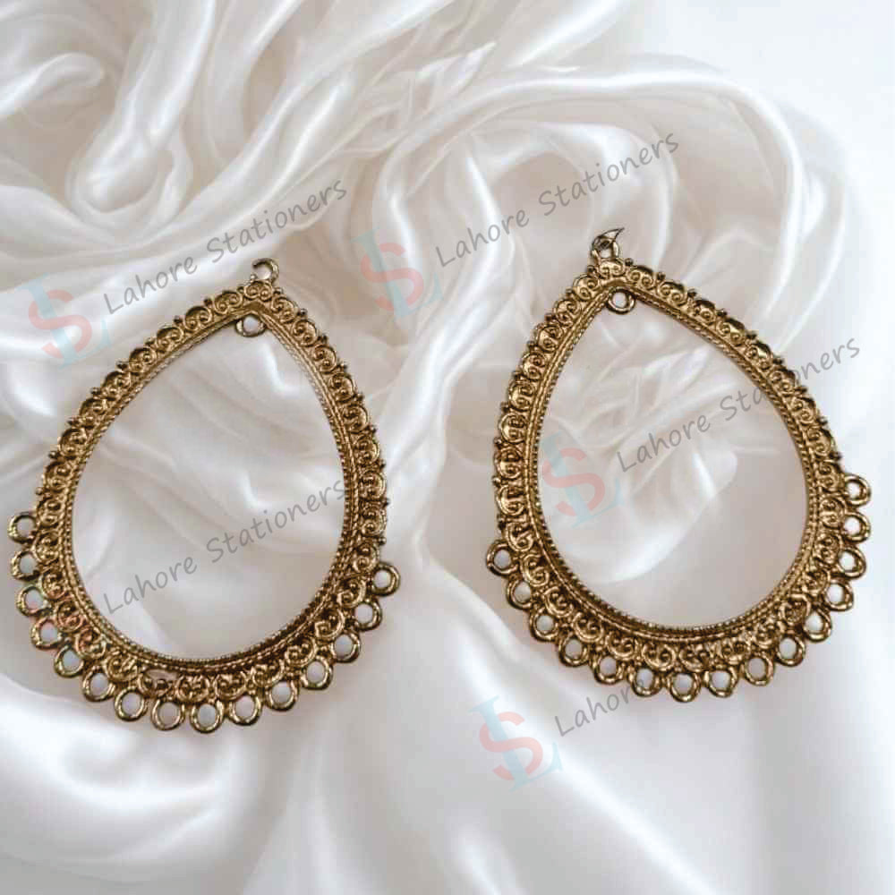Imported Resin Jhumka Base Oval Shaped Pair