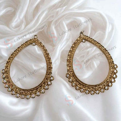 Imported Resin Jhumka Base Oval Shaped Pair