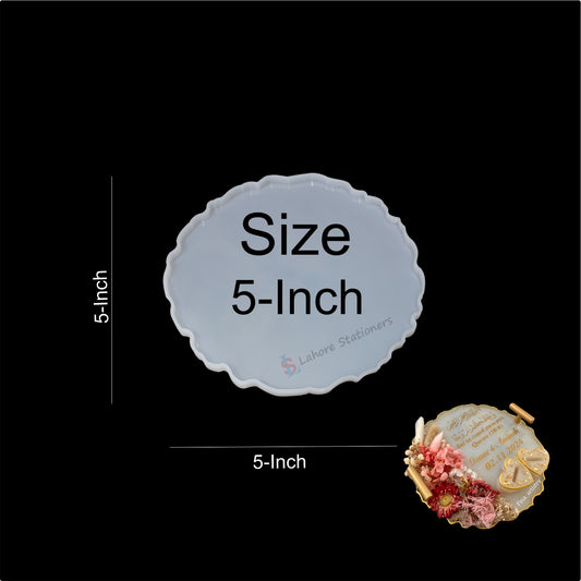 5-Inch Irregular Round Tray Silicone Mold for Epoxy Resin