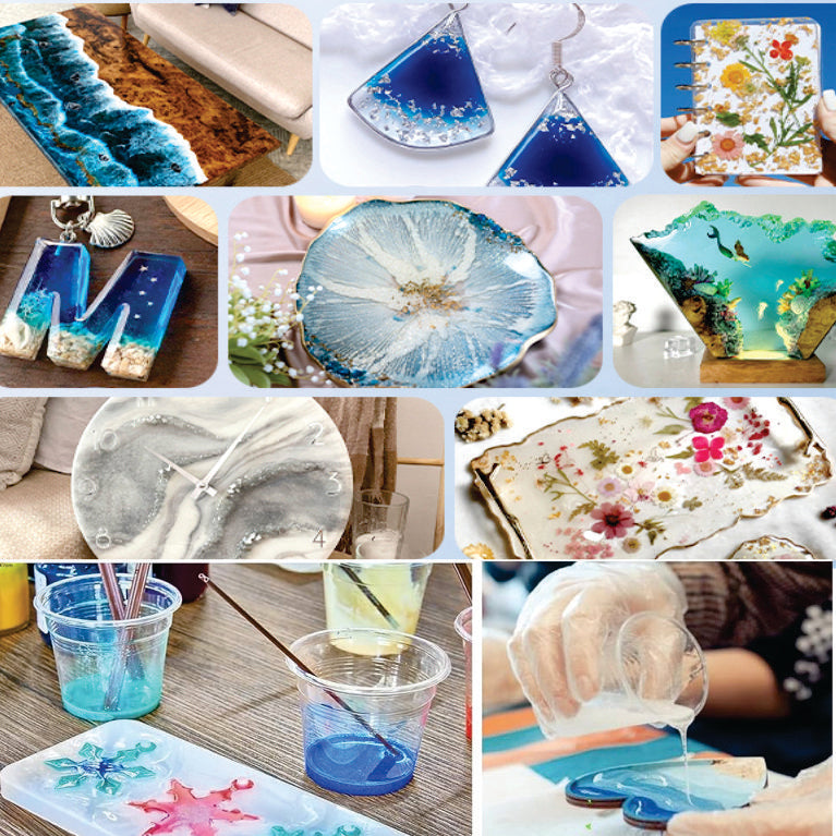 Water Clear High-Gloss Epoxy Resin & Hardener Set 1.5 KG