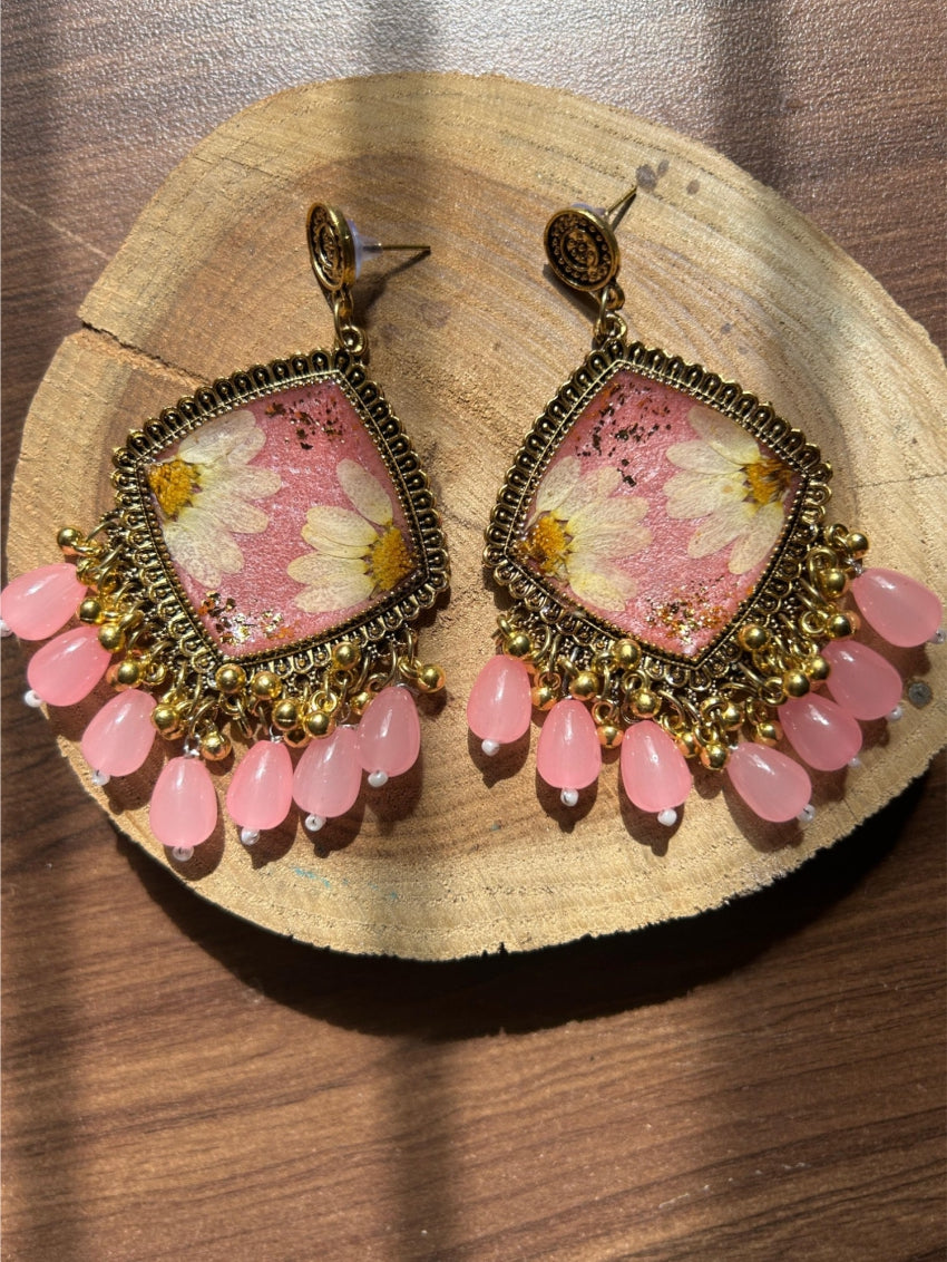 Imported Resin Jhumka Base with Jump Rings & Beads Different designs