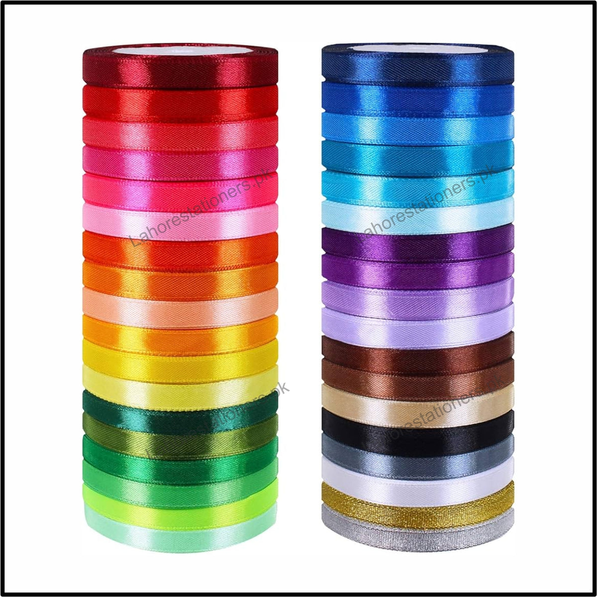 Half Inch (1cm) Decorative Ribbon Roll for Crafts & Gift Wrapping ...