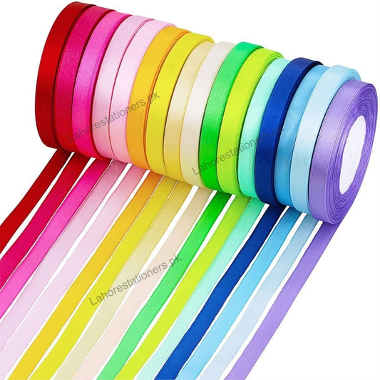 Ribbon Roll Half Inch (1cm) Decorative Craft & Gift Wrapping Ribbon – Single Piece (Multiple Colors Available)