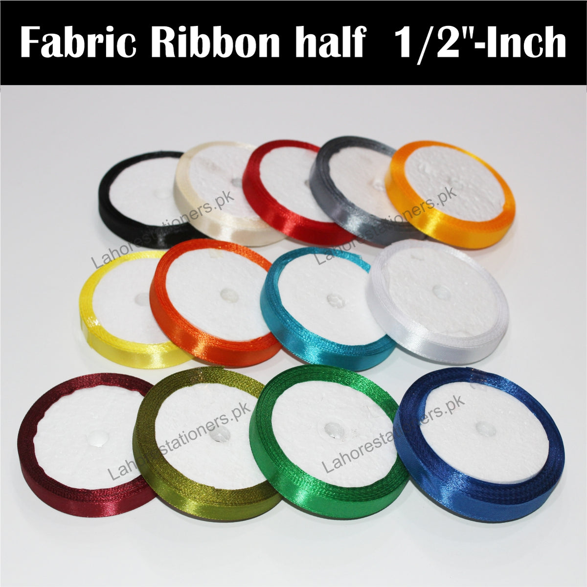 Half Inch (1cm) Decorative Ribbon Roll for Crafts & Gift Wrapping ...