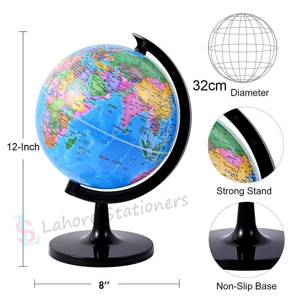 Rotating World Globe Map