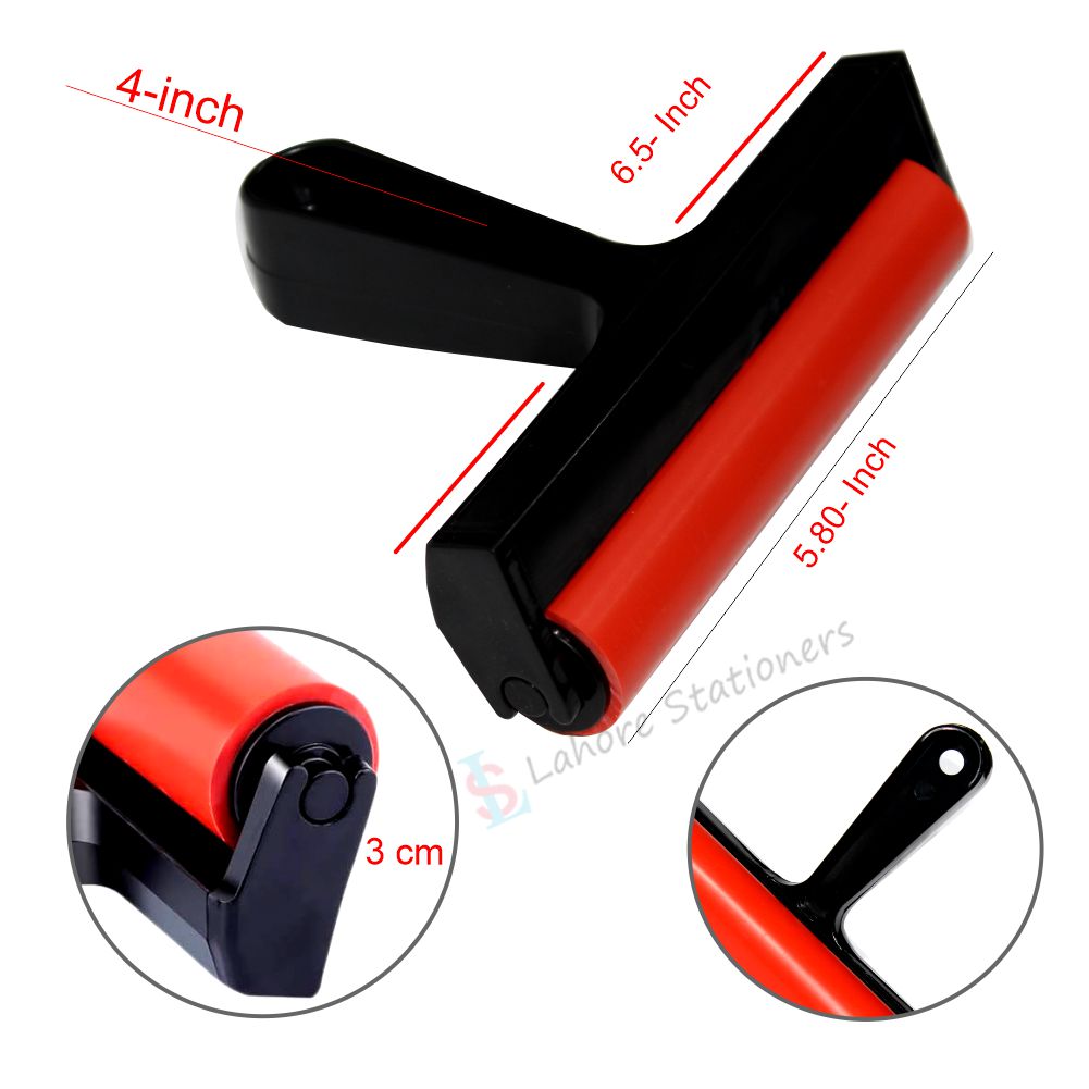 Rubber Roller Brush 6 inch Craft Art Drawing Tools for Home Wall Decorative Accessories