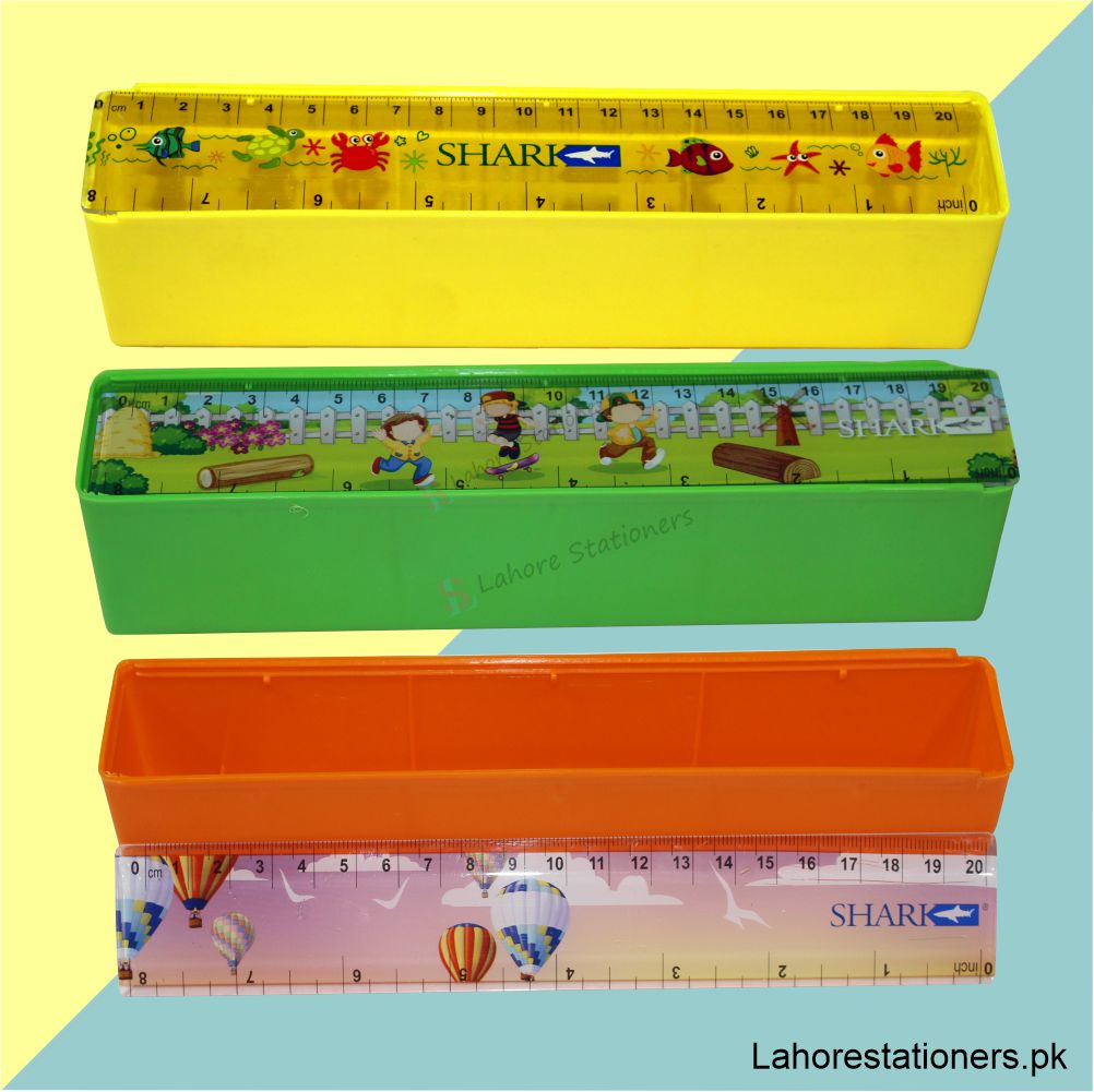 Shark Plastic Pencil Geometry Box