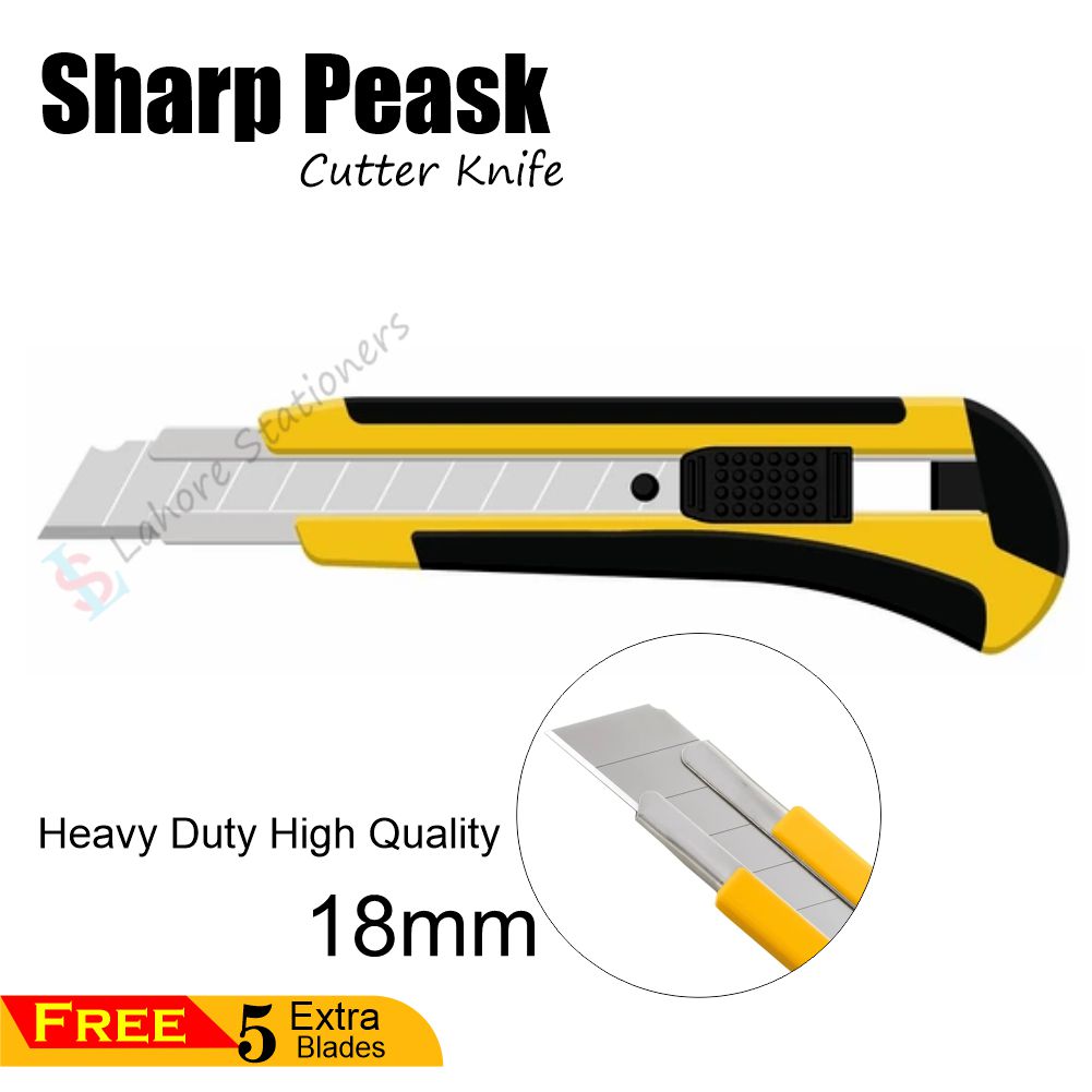 Sharp Heavy Duty High Quality Paper Cutter Knife – Lahore Stationers