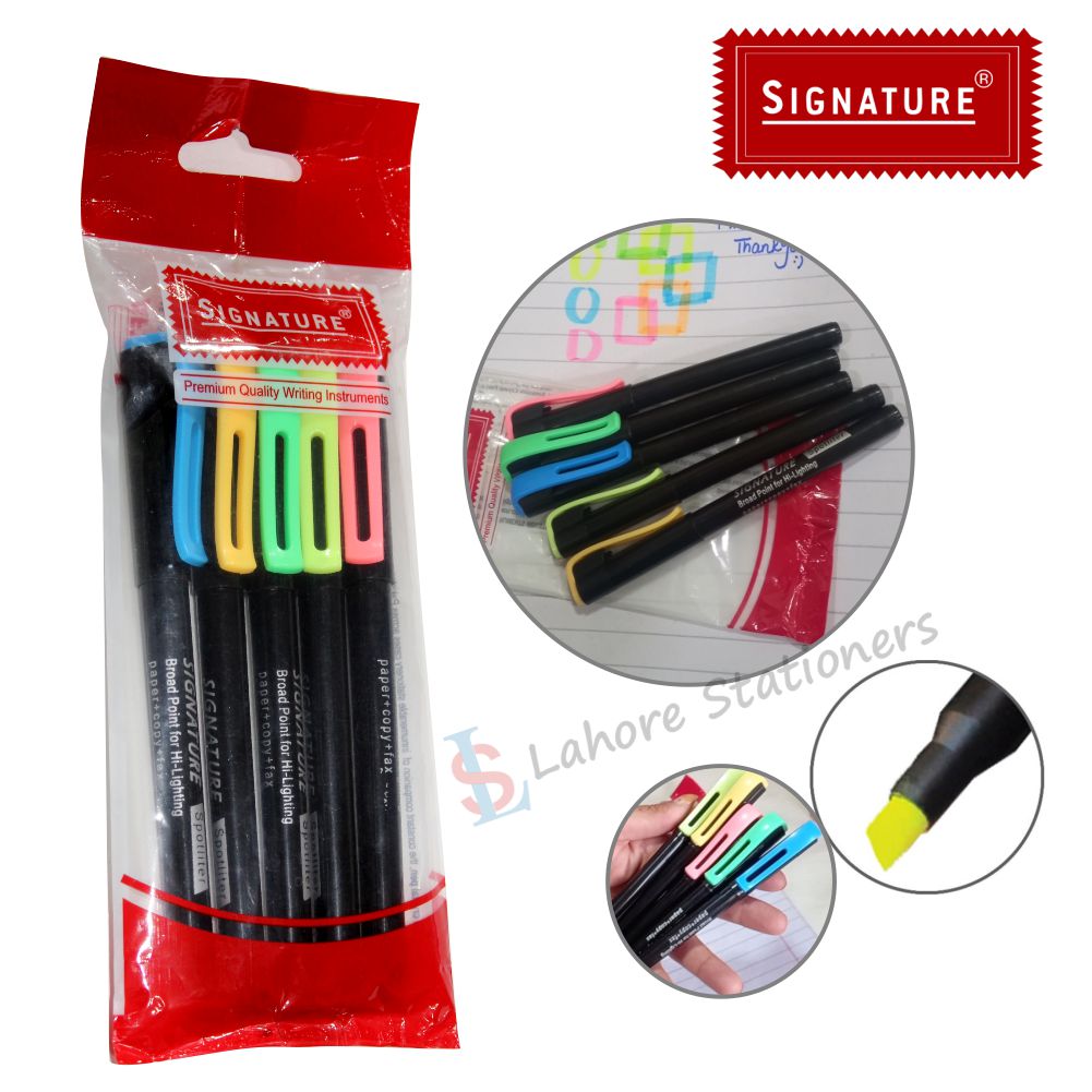 Highlighters Signature Spotliter Pack of 5Pcs