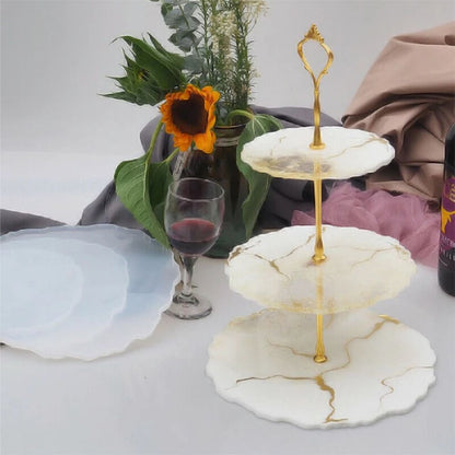 Three Layer tray Silicone Mold For Resin Art Home Decoration
