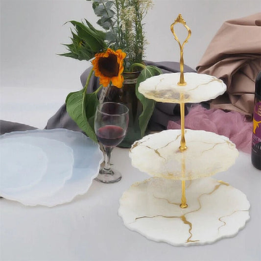 Three Layer tray Silicone Mold For Resin Art Home Decoration