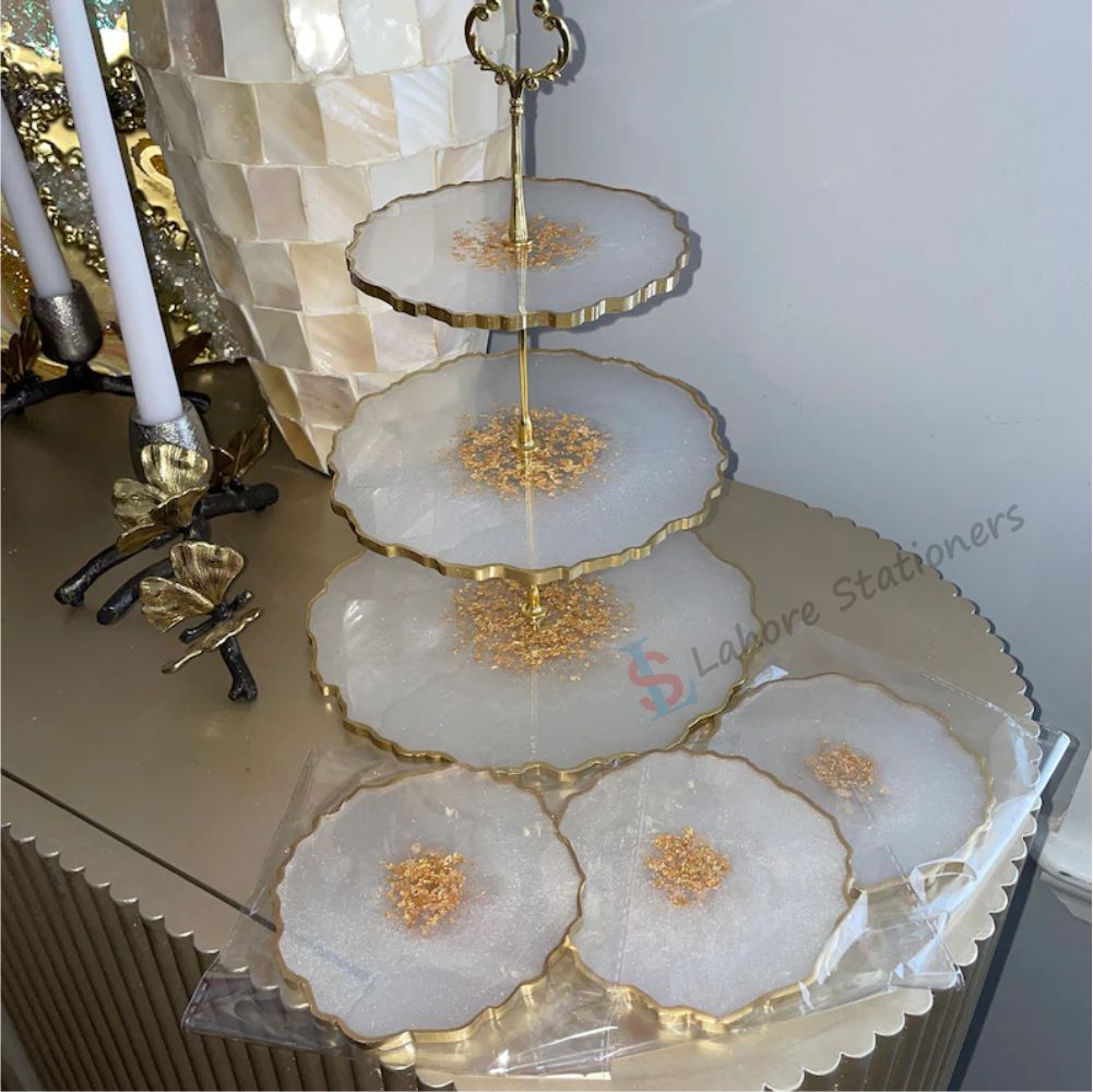 Three Layer Tray Irregular Silicone Mold for Resin Art & Home Decor