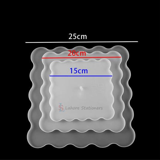 Three Layer tray square Shapes Silicone Mold For Resin Art