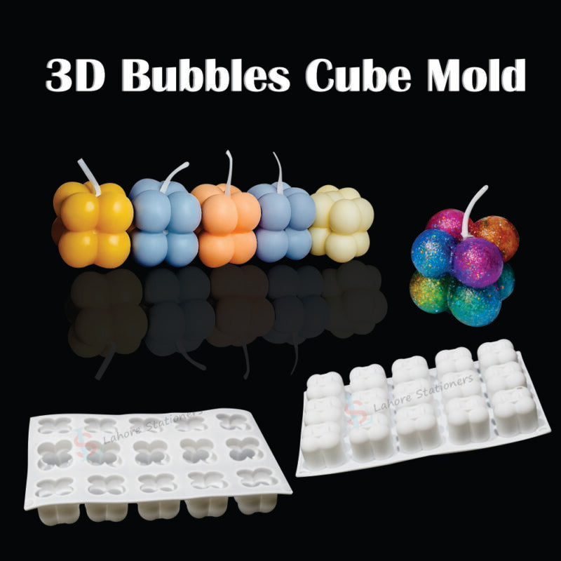 Mini 3D Bubble Candle Mold – Silicone Mold for Crafts & Resin