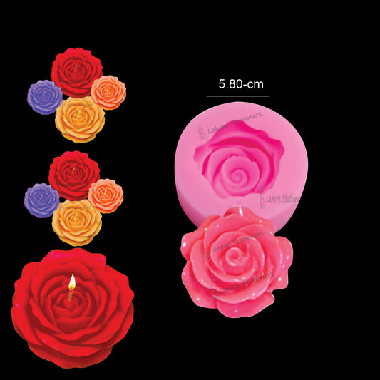 Small Rose Flower Candle Silicone Mold  DIY Candle Making