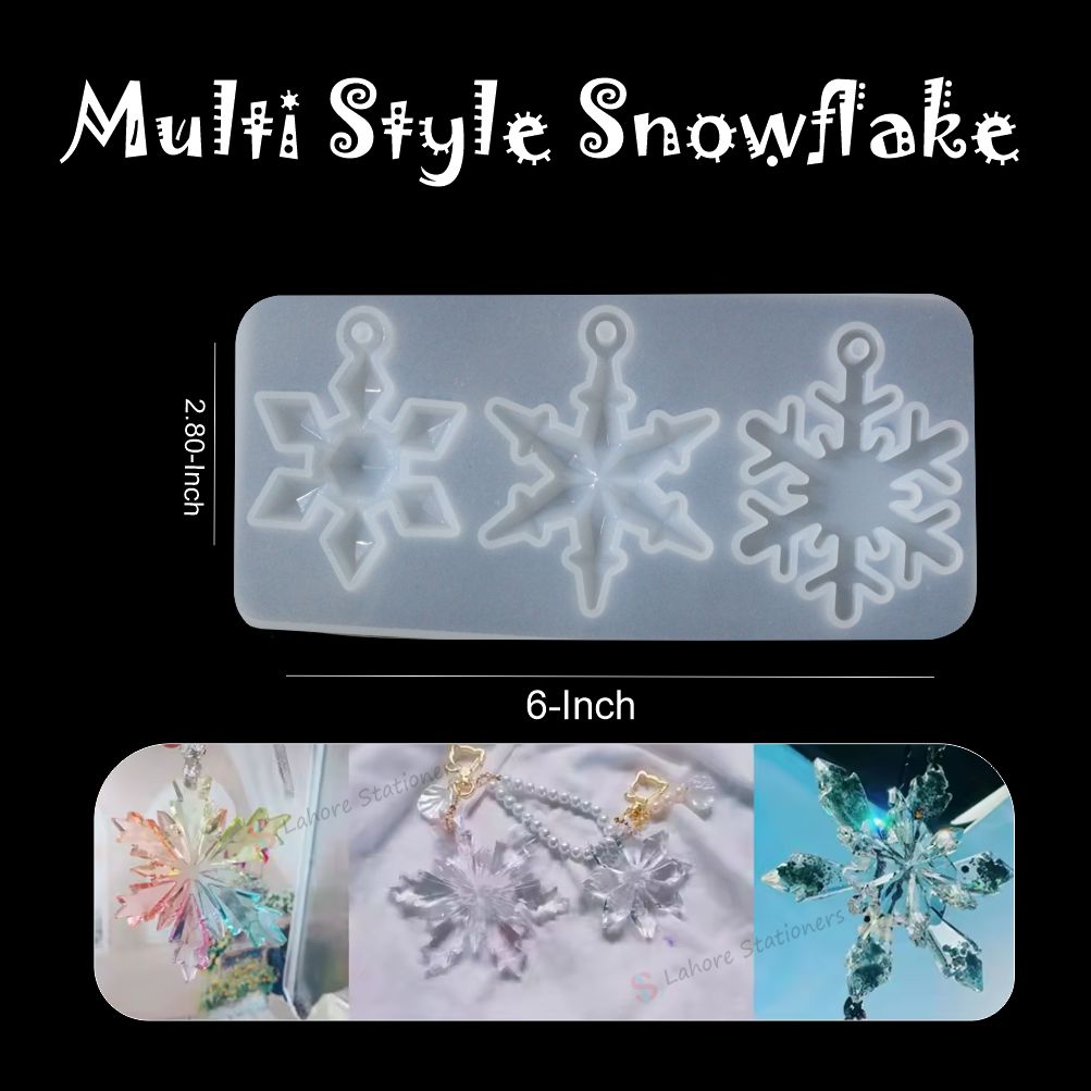 Snowflake Flower Jewelry Making Silicone Resin Mold